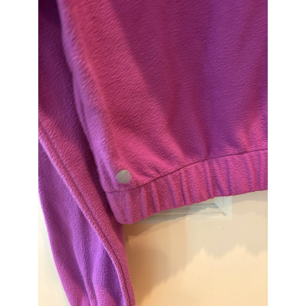 Z By Zella Fleece Hoodie Purple Pullover Crop Top Activewear Womens Small - Picture 3 of 7